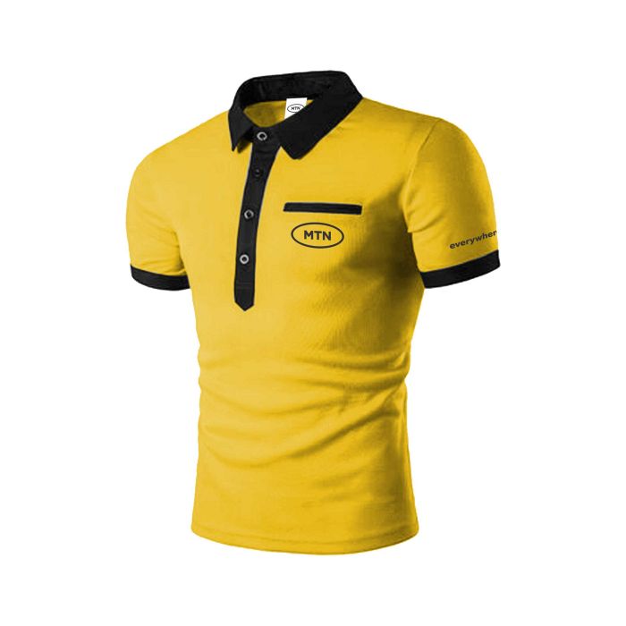 Ladies: MTN Ladies Yellow Short Sleeve Golf Shirt